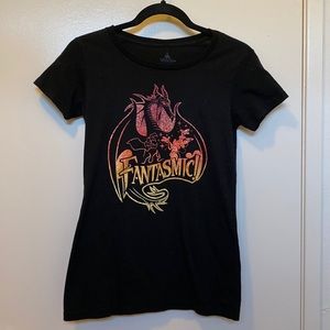 Disney Fantasmic shirt with glitter detail.